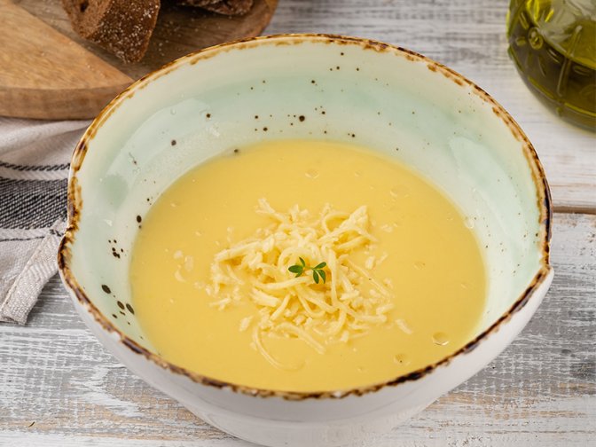 Суп сырный с беконом